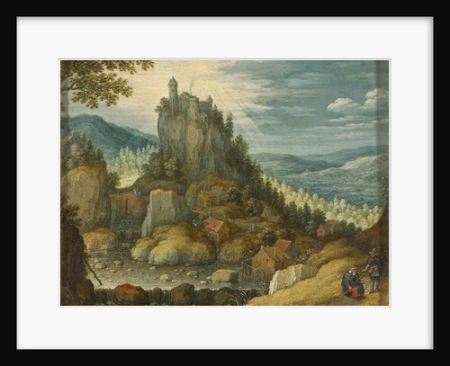 Mountain landscape with a Castle, c.1616 by Marten Ryckaert