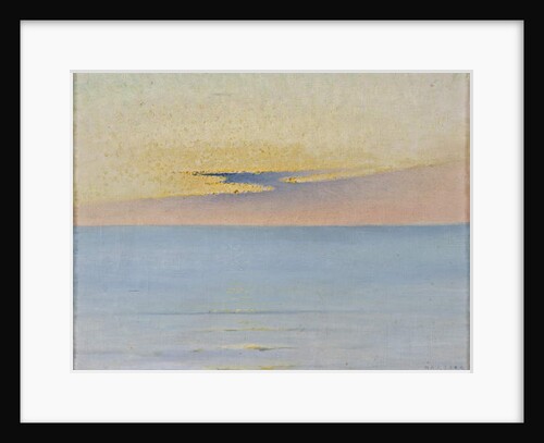Sea in Sunset by August Wilhelm Nikolaus Hagborg