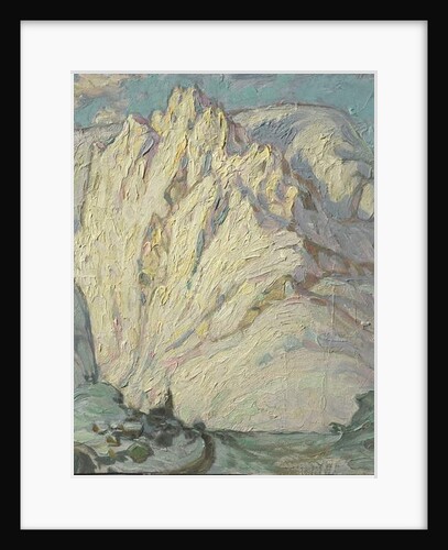 Snowy Mountains. Study from Lofoten, 1930 by Anna Katarina Boberg