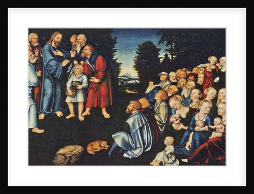 The miracle of the five loaves and two fish by Lucas the Elder Cranach