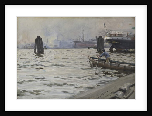 Port of Hamburg, 1891 by Anders Leonard Zorn