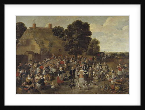 Village Wedding and Open Air Feast by Matheus van Helmont