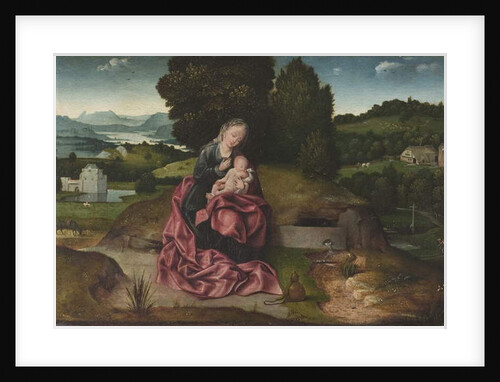 Virgin and Child Resting during the Flight into Egypt by Joachim Patenier or Patinir