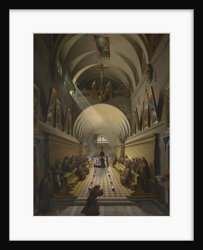 Interior of a Capuchin Convent, c.1820 by Francois-Marius Granet