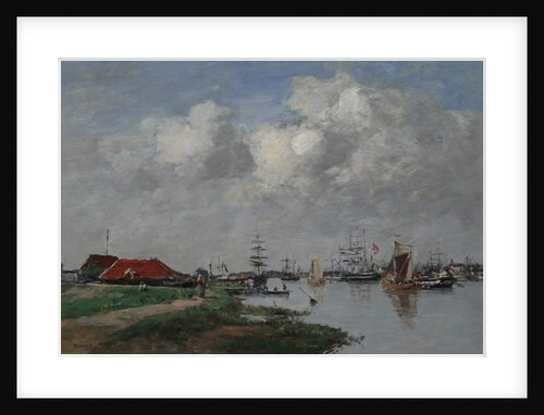The Escaut River in Antwerp, c.1871-74 by Eugene Louis Boudin