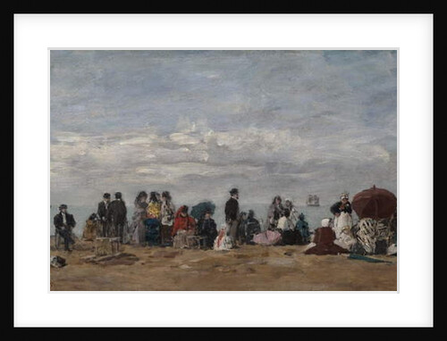 The Beach at Trouville, 1871 by Eugene Louis Boudin