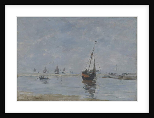 Trouville at Low Tide, c.1888-95 by Eugene Louis Boudin