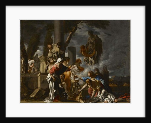 King Solomon Sacrificing to the Idols, c.1640 by Sebastien Bourdon