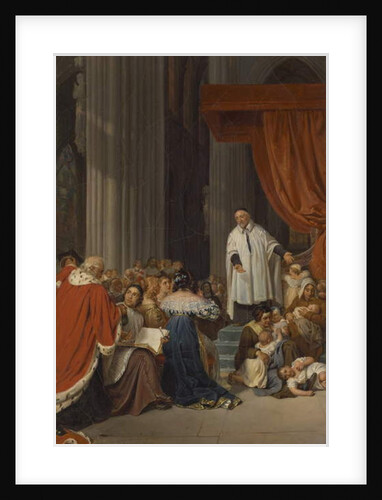 Saint Vincent de Paul Preaching to the Court of Louis XIII on Behalf of the Abandoned Children, 1823 by Hippolyte Delaroche