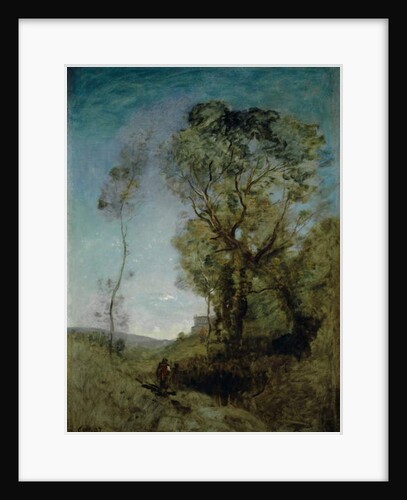 The Italian Villa behind the Pines, 1855-65 by Jean Baptiste Camille Corot