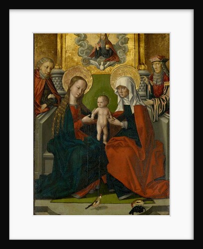 Saint Anne with the Virgin and Child, Joseph, Joachim, God the Father and the Holy Ghost by Hans (and workshop) Holbein the Elder
