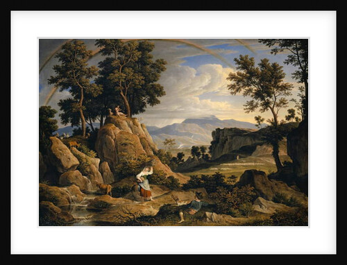 Landscape near Olevano with Rainbow, 1823-24 by Joseph Anton Koch