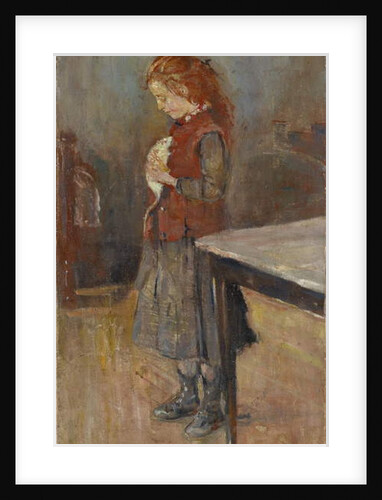 Redhaired Girl with White Rat, 1886 by Edvard Munch