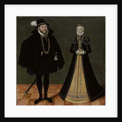 Unidentified German royal couple, c.1580-1600 by Lucas the Younger Cranach