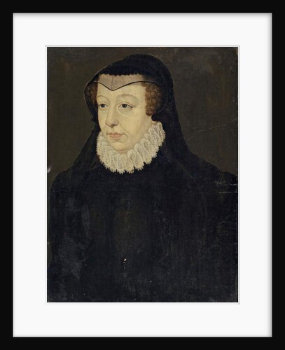 Catherine of Medici, Queen of France, as Widow by Francois Clouet