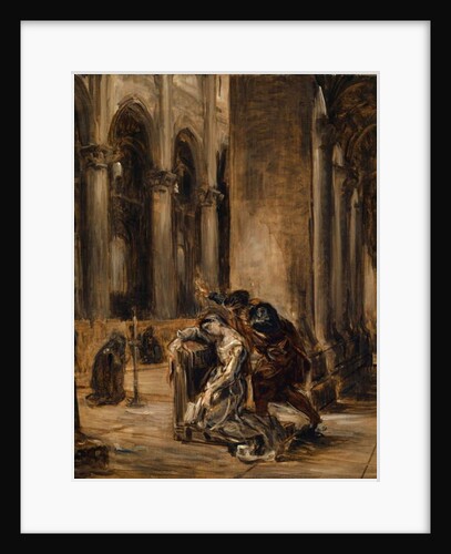 Gretchen in the Cathedral, c.1850 by Ferdinand Victor Eugene Delacroix