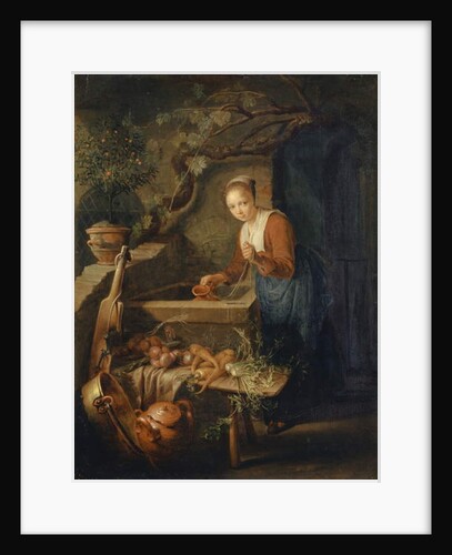 Kitchen Maid at the Well, c.1650 by Gerrit or Gerard Dou