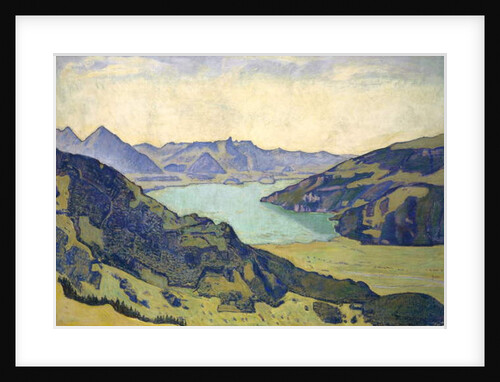 View of the Lake of Thun from Breitlauenen, 1906 by Ferdinand Hodler