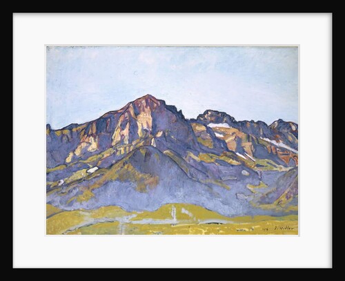 The Dents Blanches at Champéry in the Morning Sun, 1916 by Ferdinand Hodler