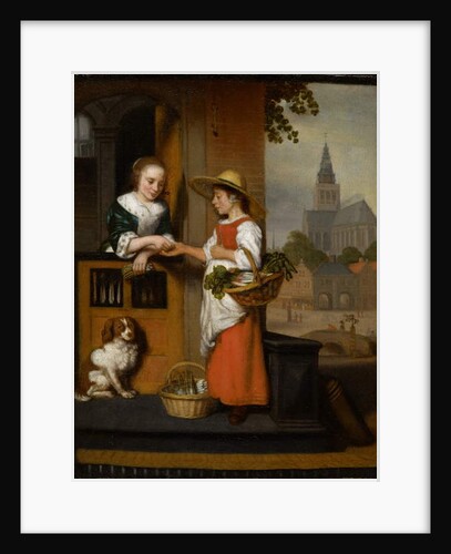 Vegetable Seller, c.1650 by Nicolaes Maes