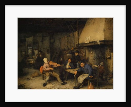 Violin Player and Drinking Farmers in a Tavern, 1663 by Adriaen Jansz. van Ostade