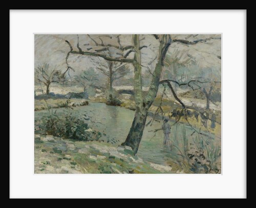The Pond at Montfoucault, Effect of Winter, 1874 by Camille Pissarro