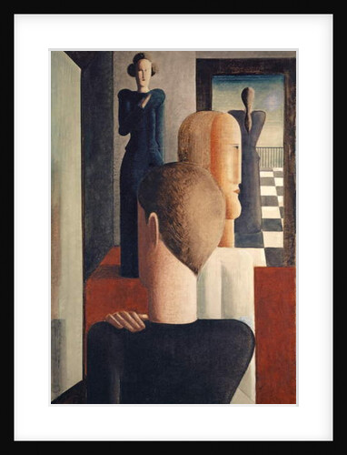 Interior with Five Figures, Roman, 1925 by Oskar Schlemmer