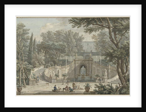 View of the Garden of Villa d’Este in Tivoli, c.1725 by Isaac de Moucheron