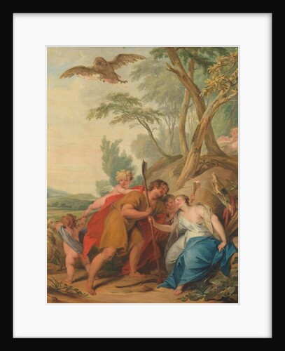 Jupiter, Disguised as a Shepherd, Seducing Mnemosyne, the Goddess of Memory, 1727 by Jacob de Wit