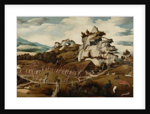 Landscape with an Episode from the Conquest of America, c.1535 by Jan Mostaert