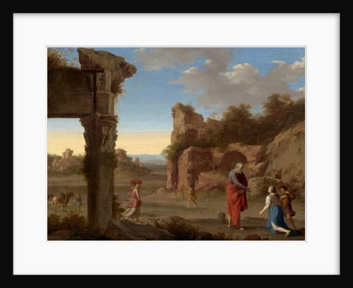 The Prophet Elijah and the Widow of Zarephath, c.1630 by Cornelis van Poelenburgh or Poelenburch