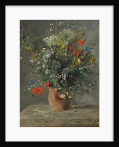 Flowers in a Vase, c.1866 by Pierre Auguste Renoir