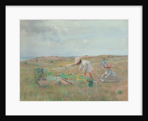 Gathering Flowers, Shinnecock, Long Island, c.1897 by William Merritt Chase