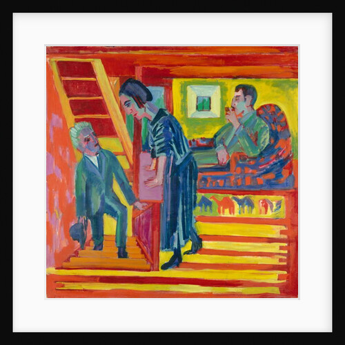 The Visit - Couple and Newcomer, 1922 by Ernst Ludwig Kirchner