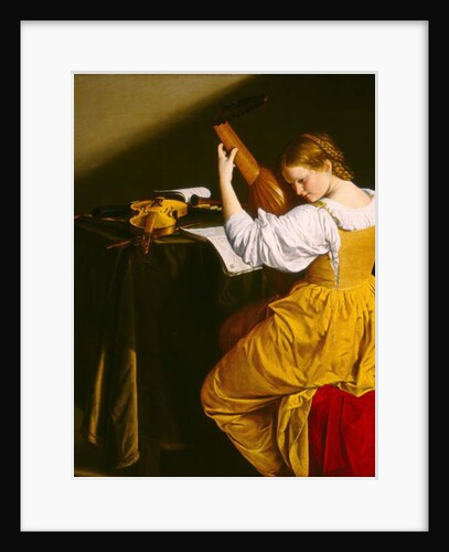 The Lute Player, c.1612-20 by Orazio Gentileschi