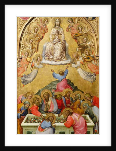 The Assumption of the Virgin with Busts of the Archangel Gabriel and the Virgin of the Annunciation, c.1400-5 by Paolo di Giovanni Fei