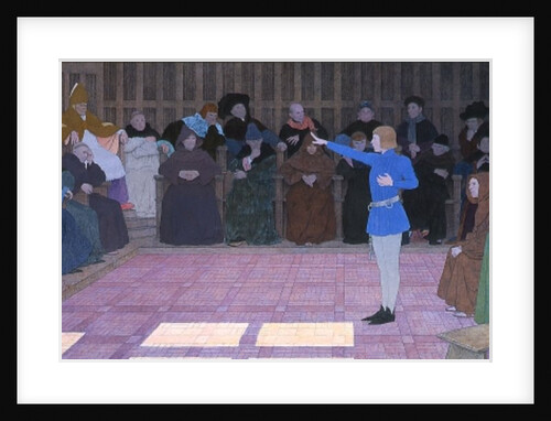 The Trial of Joan of Arc, from Joan of Arc Series F, 1911 by Louis Maurice Boutet de Monvel