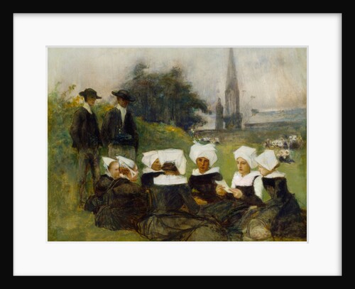 Study for Breton Women at a Pardon, c.1887 by Pascal Adolphe Jean Dagnan-Bouveret