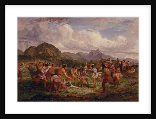 Ball Playing Among the Sioux Indians, 1851 by Captain Seth Eastman
