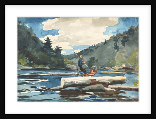 Hudson River - Logging, 1892 by Winslow Homer