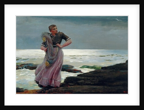 A Light on the Sea, 1897 by Winslow Homer