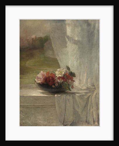 Flowers on a Window Ledge, c.1861 by John La Farge or Lafarge