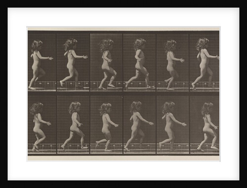 Plate Number 469. Child, running, 1887 by Eadweard Muybridge