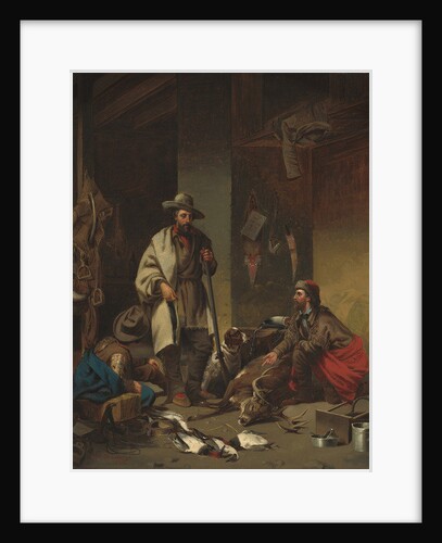 The Trapper's Cabin, 1858 by John Mix Stanley