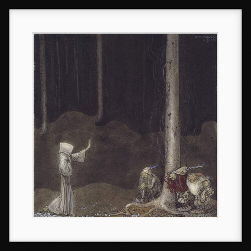 Brother St. Martin and the Three Trolls, 1913 by John Bauer