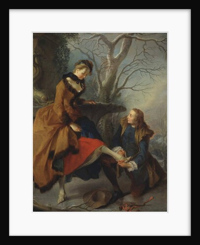 Fastening the Skate, 1743 by Nicolas Lancret