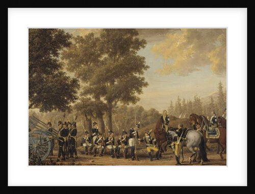 King Gustav III of Sweden & a Soldier, Episode from the Russian War 1789 by Pehr Hillestrom