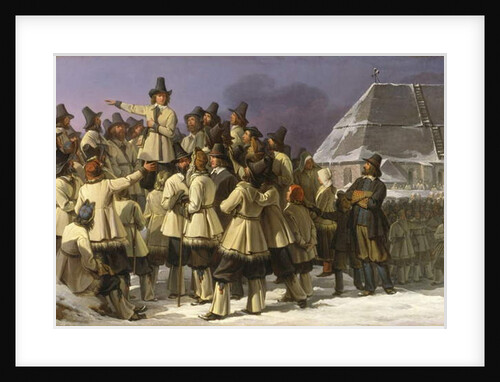 King Gustav Vasa of Sweden Addressing Men from Dalarna in Mora in 1520, 1836 by Johan Gustaf Sandberg