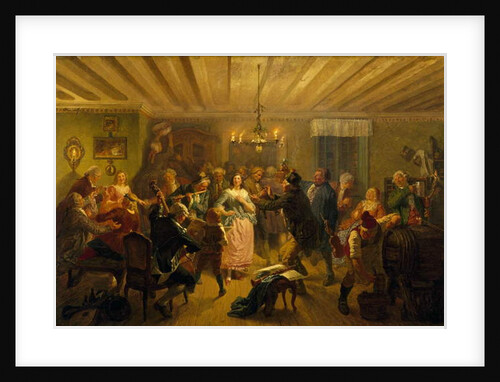 The Concert at Tre Byttor, 1860 by Josef Wilhelm Wallander