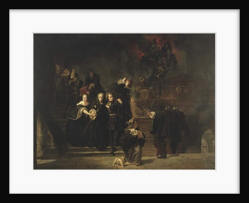 The Fire at the Royal Palace, Stockholm, May 7th, 1697, 1862-66 by Johan Fredrik Hockert